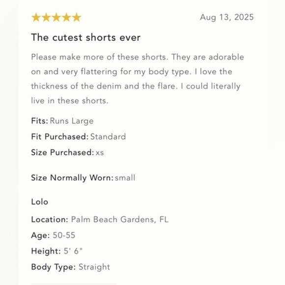 NWT Size M - Pilcro Star-Embellished Pull-On Jean Shorts (NWT US$118) - Picture 6 of 16